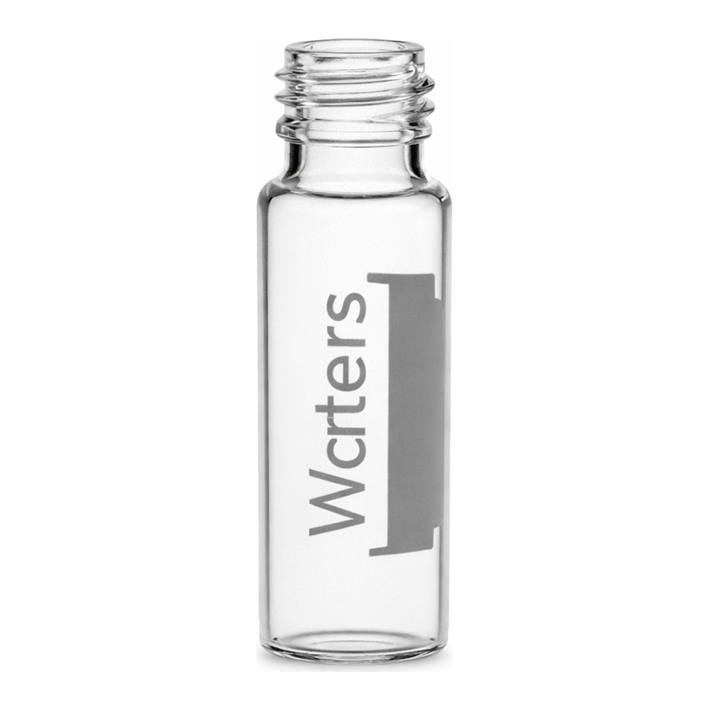 Waters Deactivated Clear Glass 12 x 32 mm Screw Neck Vial, 2 mL Volume, 100/pk