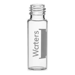 Waters Deactivated Clear Glass 12 x 32 mm Screw Neck Vial, 2 mL Volume, 100/pk