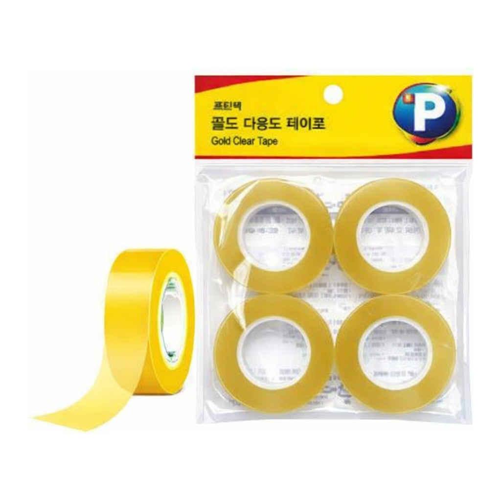OFFICENEX 프린텍 GR1830-4 골드다용도테이프리필 3+1(18mmx30M)