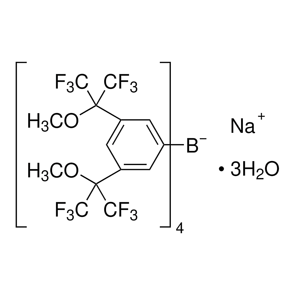Merck Sodium tetrakis[3,5-bis(1,1,1,3,3,3-hexafluoro-2-methoxy-2-propyl)phenyl]borate trihydrate