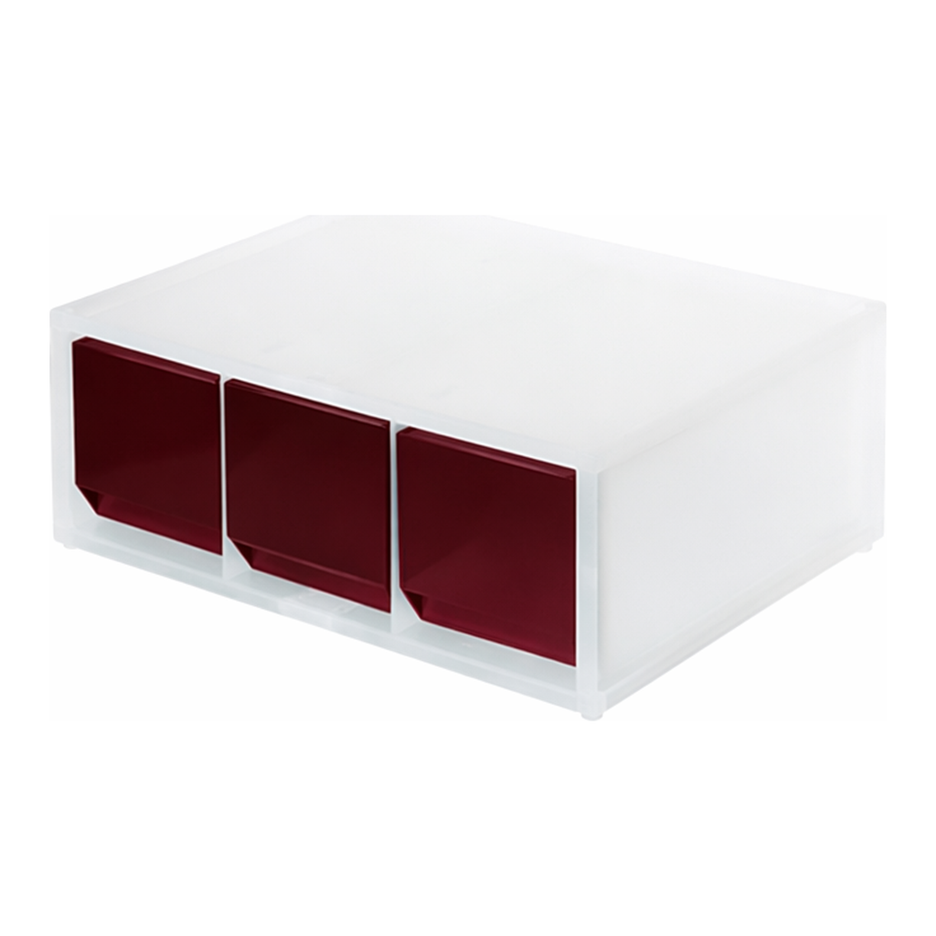 OFFICENEX [P]투웨이(2-Way) 수납함 3단 자주(284x202x107mm)