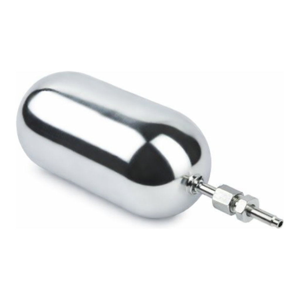 Restek Miniature Canister, 400cc Electro Polished With Quick Connect Stem Fitting
