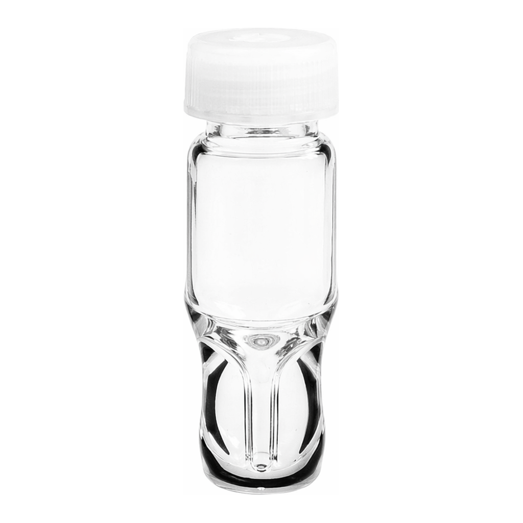Waters LCMS Certified Clear Glass 12 x 32 mm Screw Neck Total Recovery Vial, with Cap and Preslit PTFE/Silicone Septum, 1 mL Volume, 100/pk