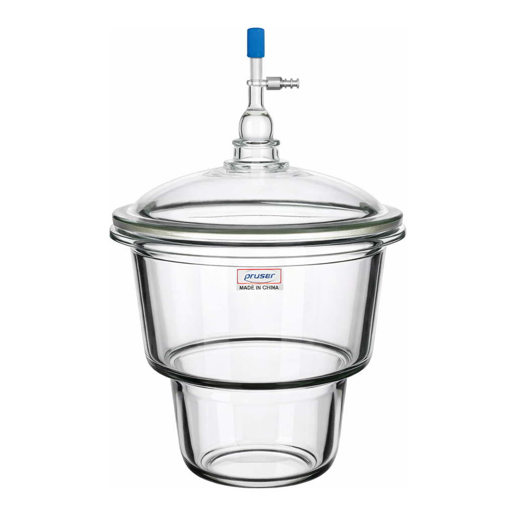 AS ONE Upper Mouth Desiccator Glass(with Valve), 상구 데시케이터(밸브 부속)