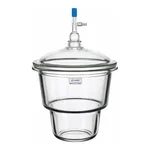 AS ONE Upper Mouth Desiccator Glass(with Valve), 상구 데시케이터(밸브 부속)