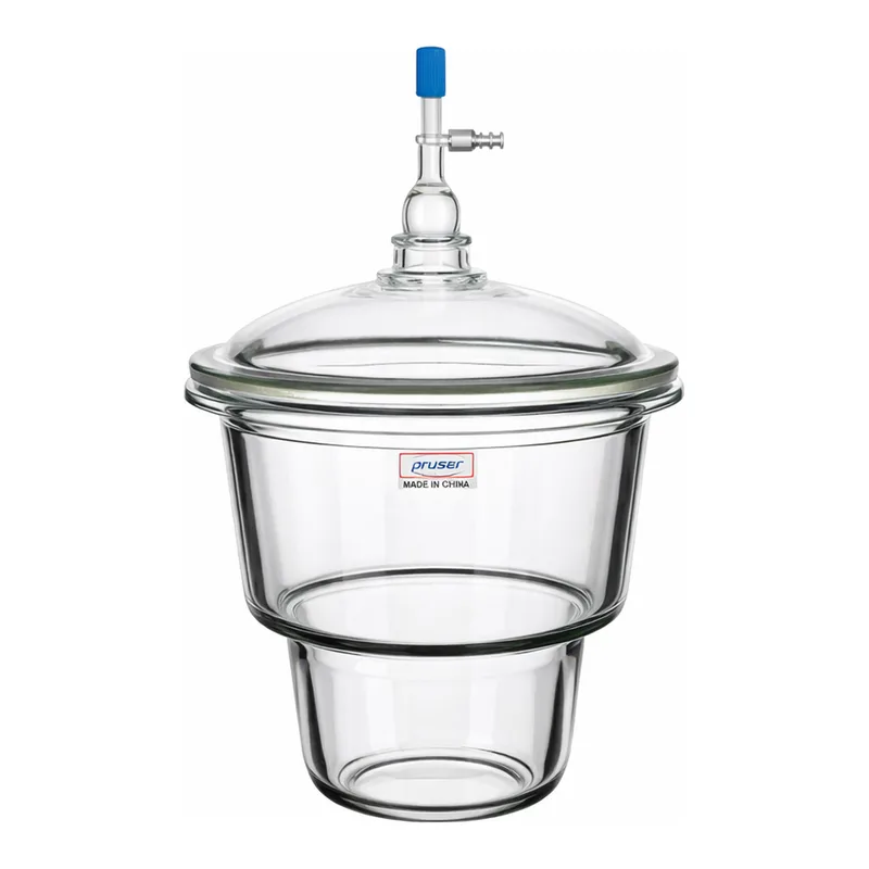 AS ONE Upper Mouth Desiccator Glass(with Valve), 상구 데시케이터(밸브 부속)