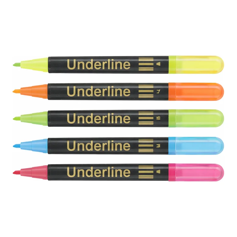 Daihan Science Water-based Highlighter Pen, 4mm Wide Tip<br>With Hanging Hook, 수성 단방향 형광펜