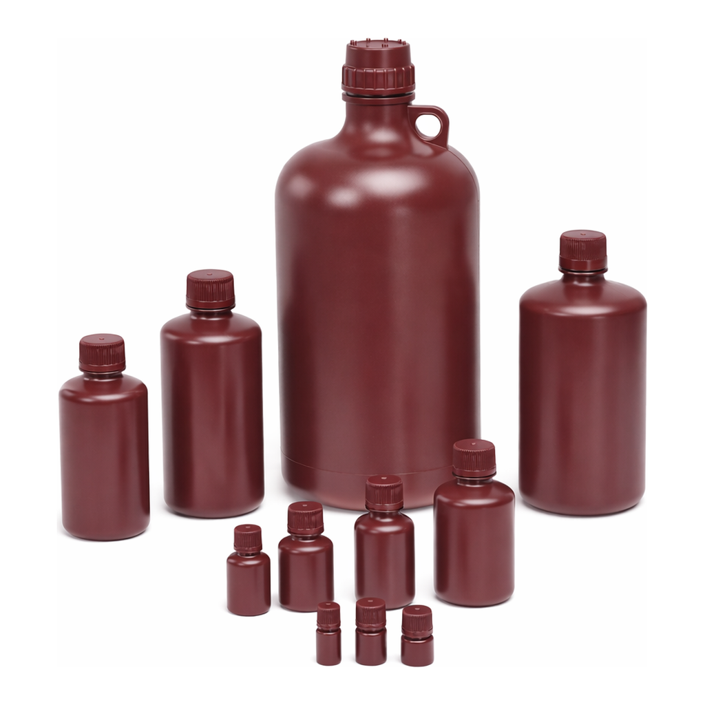 Narrow-Mouth Bottle (Amber)