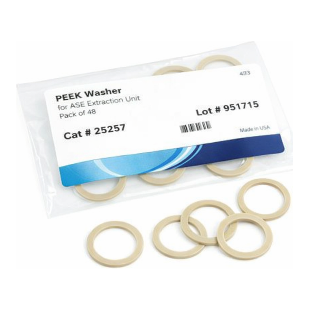 Restek PEEK Washer, for ASE 200 Extraction Unit 48pk, Replaces Dionex Part #049454