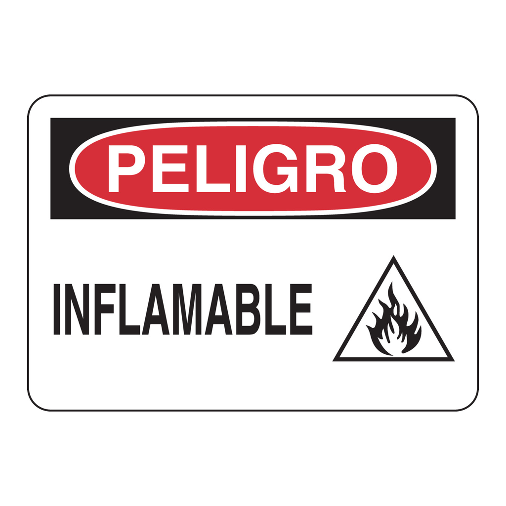 Brady PELIGRO Inflamable Sign