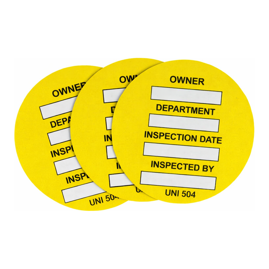 Brady Universal Tag Inserts: OWNER: DEPARTMENT: INSPECTION DATE: INSPECTED BY: