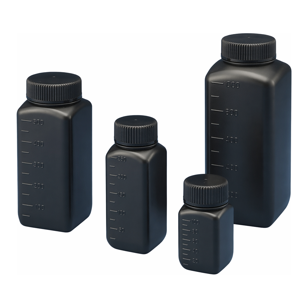 AS ONE J Bottle Square Type Wide-Mouth (Shading), J 각형 광구병 (차광)