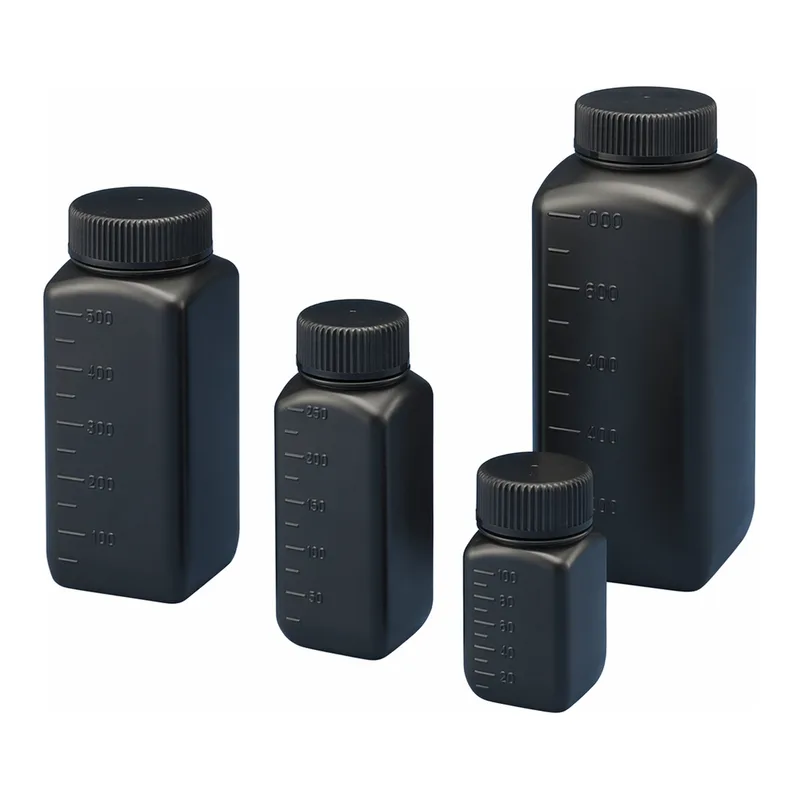 AS ONE J Bottle Square Type Wide-Mouth (Shading), J 각형 광구병 (차광)