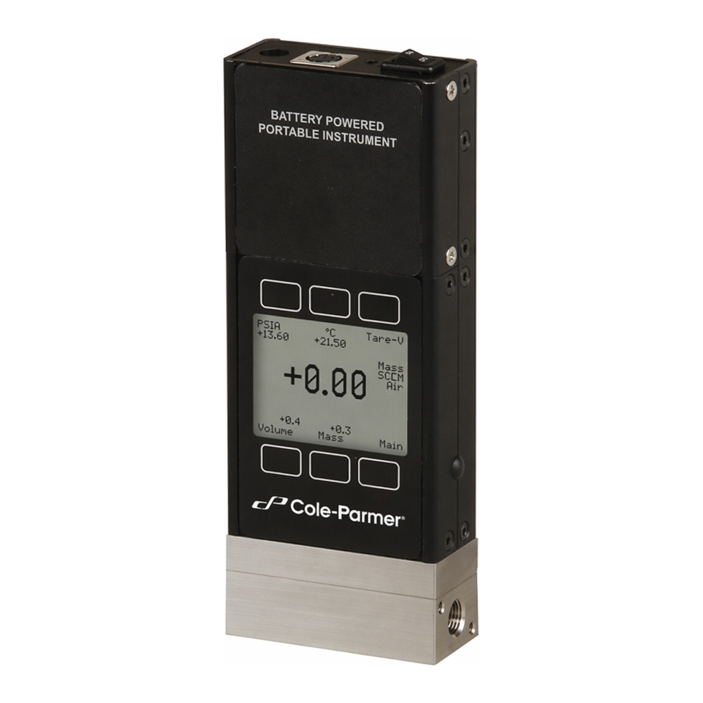 Thermo Fisher Scientific Cole-Parmer Flowmeter, mass, differential pressure, for gases, 0.05 to 5mL/min