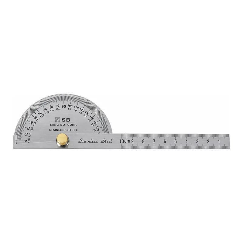Daihan Science SB Protractor, Stainless-steel, Φ90 & 120mm, L198 & 305mm<br>Ideal for Measure