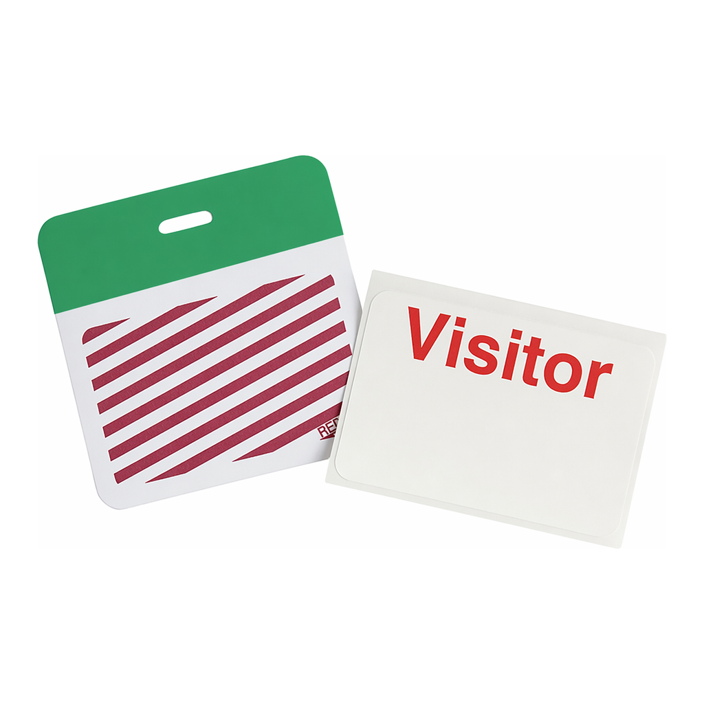 Brady SecurAlert Visitor Clip-On Badges