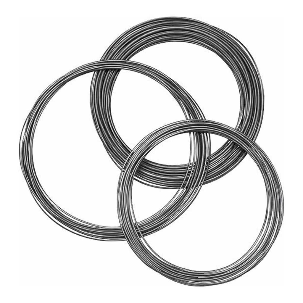Restek Silcosteel-CR Tubing, 0.055in ID x 1/8in OD Seamless 316L Grade, 0.035in Wall, Sold per ft
