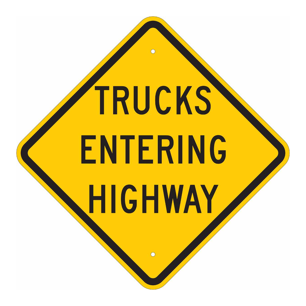 Brady Trucks Entering Highway Sign