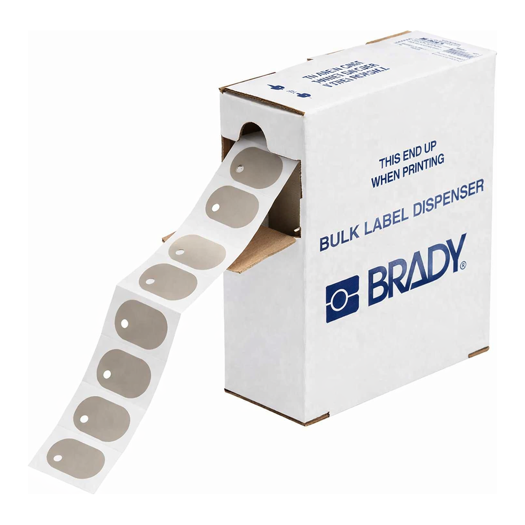 Brady Fire Retardant Oval Tags, Bulk, for M7 Printers