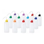 AS ONE NT Colorrful Washing Bottle (Wide-mouth) B type, 1L, 12 pieces, NT 컬러 세척병 (광구) B타입, 1L, 1팩(12개)