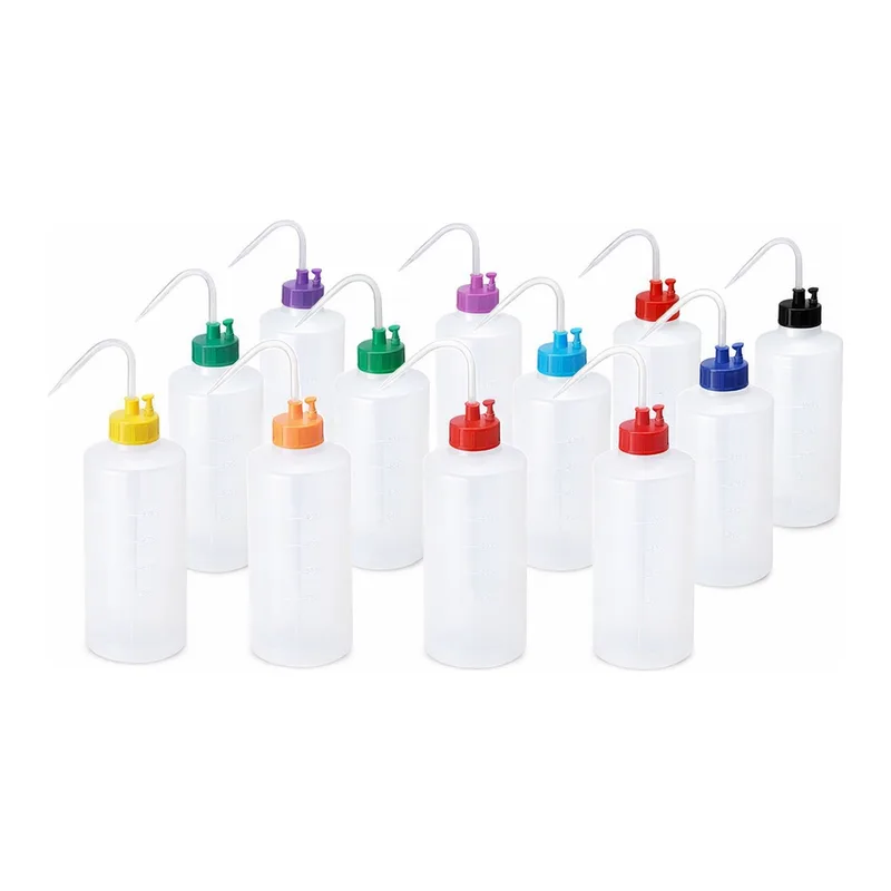 AS ONE NT Colorrful Washing Bottle (Wide-mouth) B type, 1L, 12 pieces, NT 컬러 세척병 (광구) B타입, 1L, 1팩(12개)