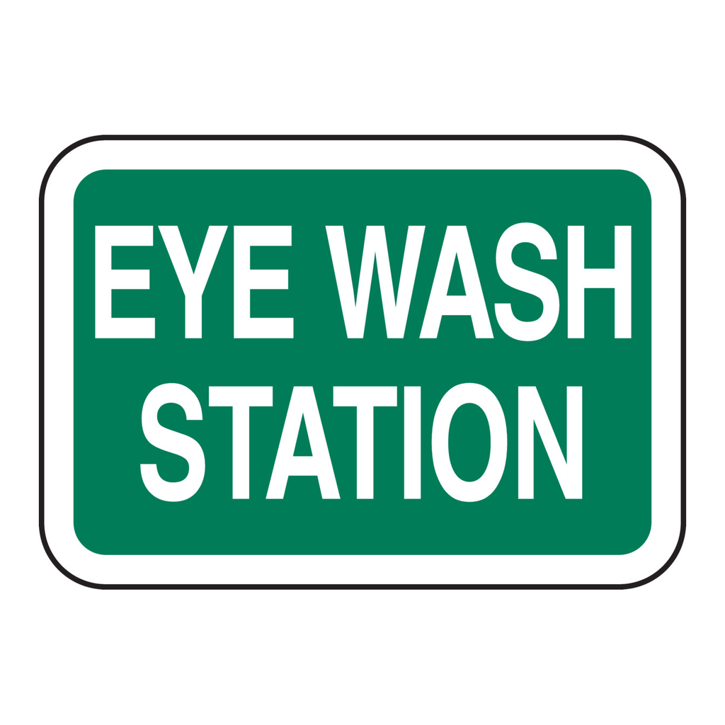 Brady Eye Wash Station Sign
