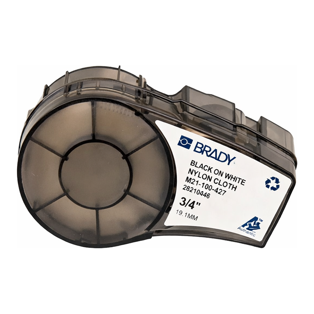 Brady Aggressive Adhesive Multi-Purpose Nylon Labels with Ribbon for M21 Printers