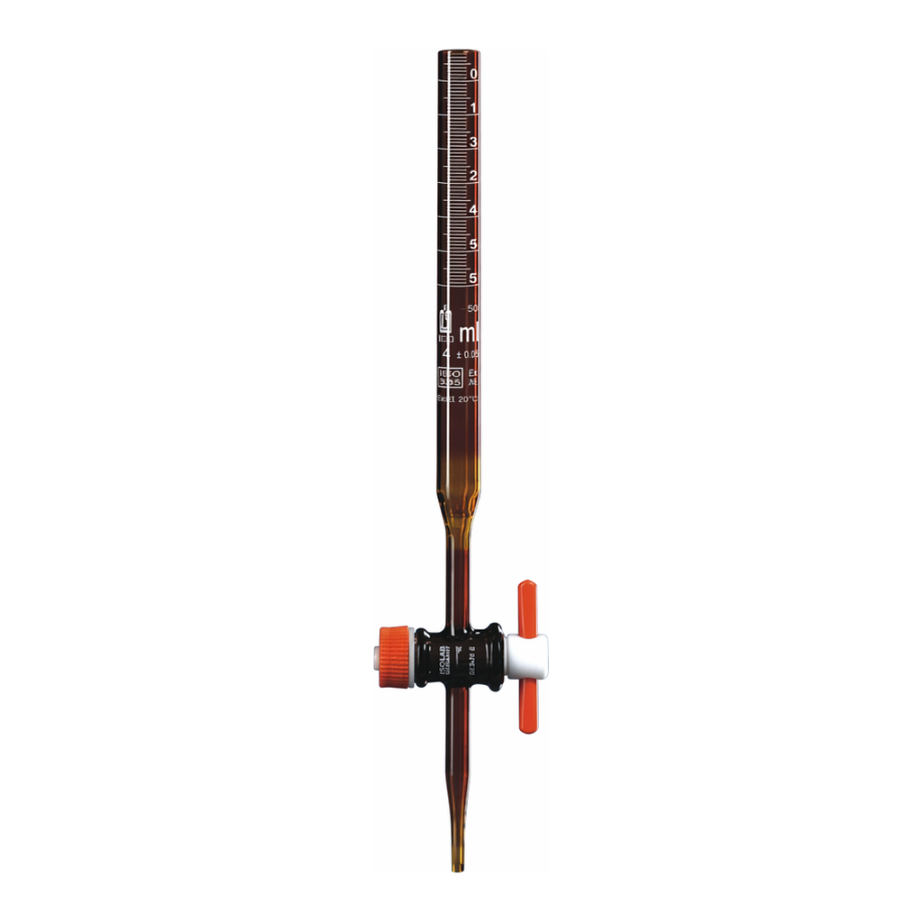 Merck BRAND(R) SILBERBRAND burette, straight stopcock, Class B