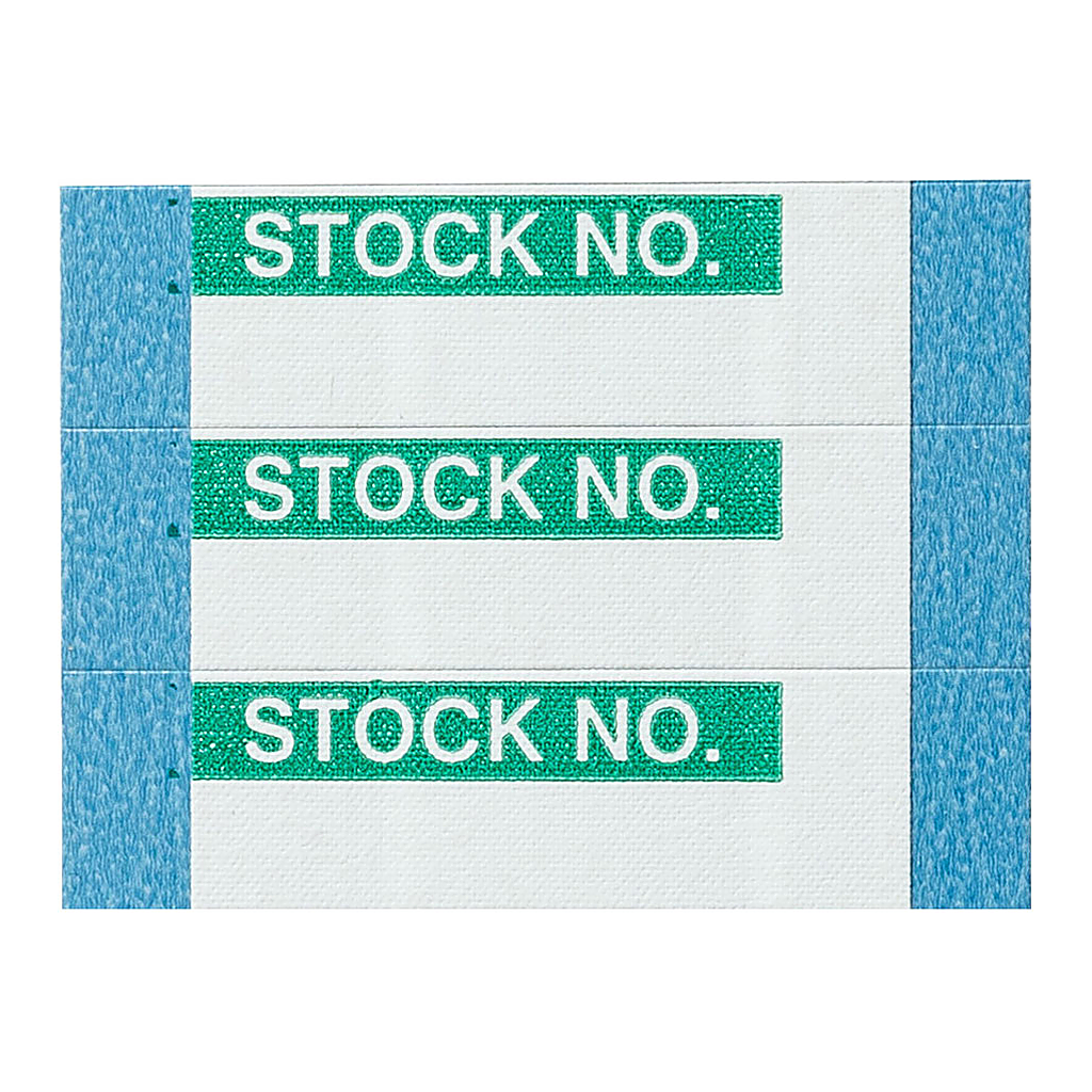 Brady Cloth Stock No Write-On Labels, Pack of 25 Cards