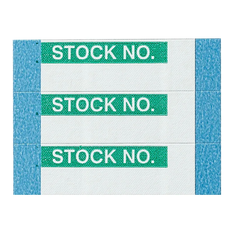Brady Cloth Stock No Write-On Labels, Pack of 25 Cards
