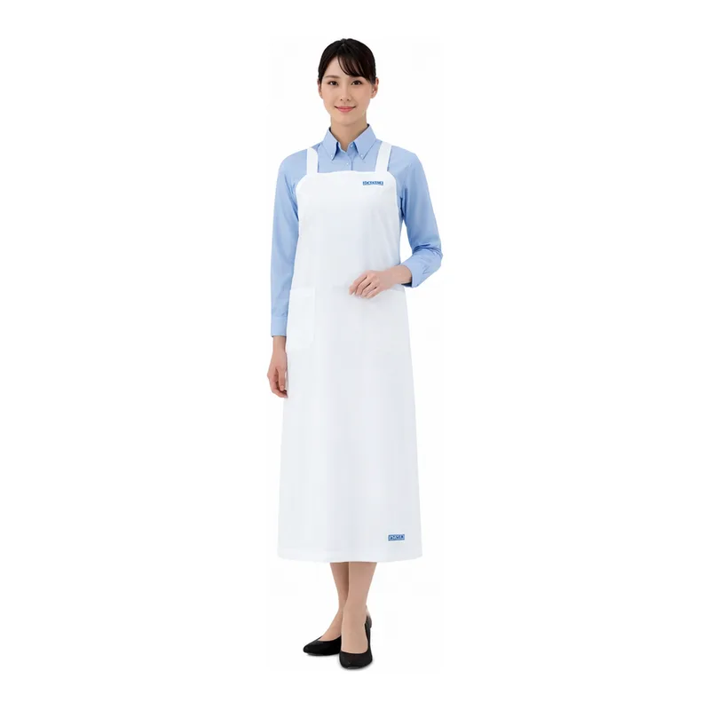 AS ONE White Apron (Vinyl), 비닐앞치마(화이트)