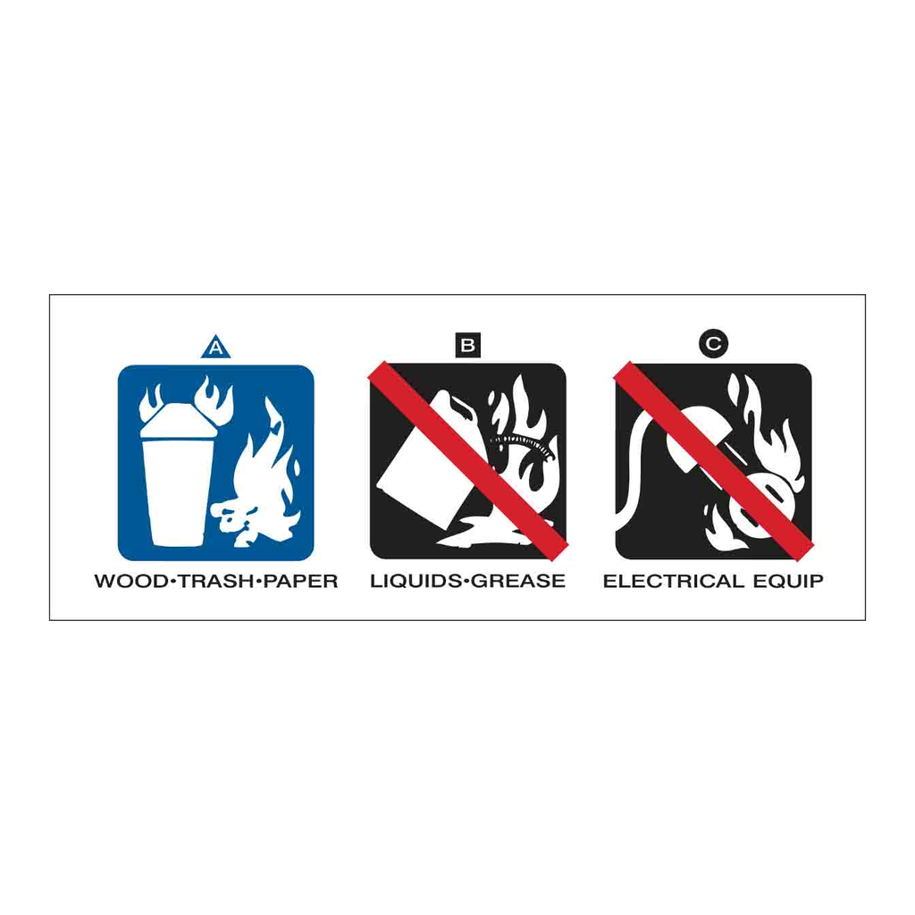 Brady Water Based Fire Extinguisher Labels