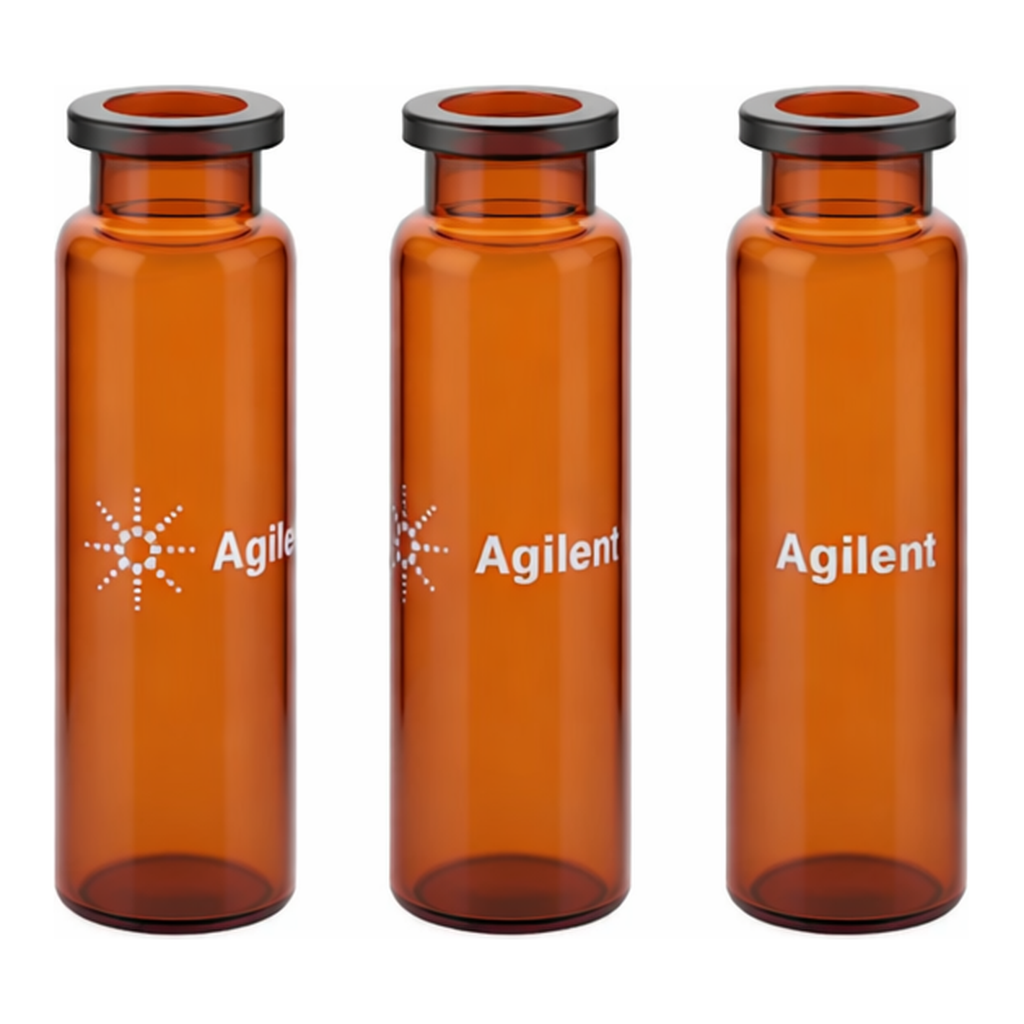 Agilent Vial,HS,crimp,FB,20ml,ambr,cert,100PK