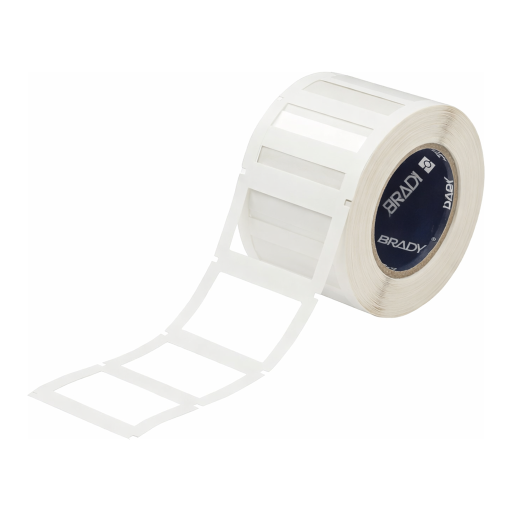 Brady One Step Protect Backside Printed Clear Polyester Labels with Clear Adhesive Border for 3" Core Printers