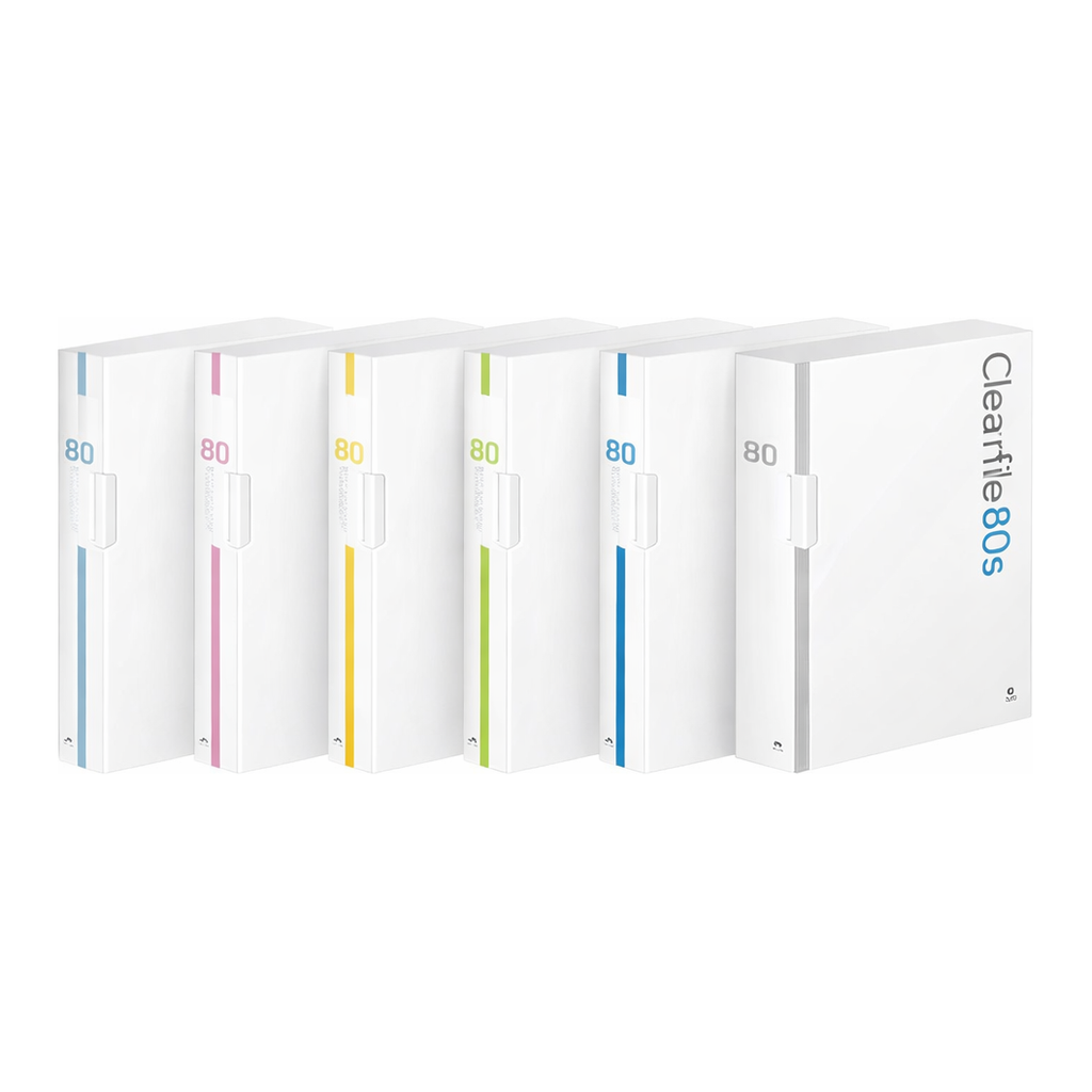 OFFICENEX 문화 대용량 인덱스 클리어화일 80매(A4/청색/F525A-72)