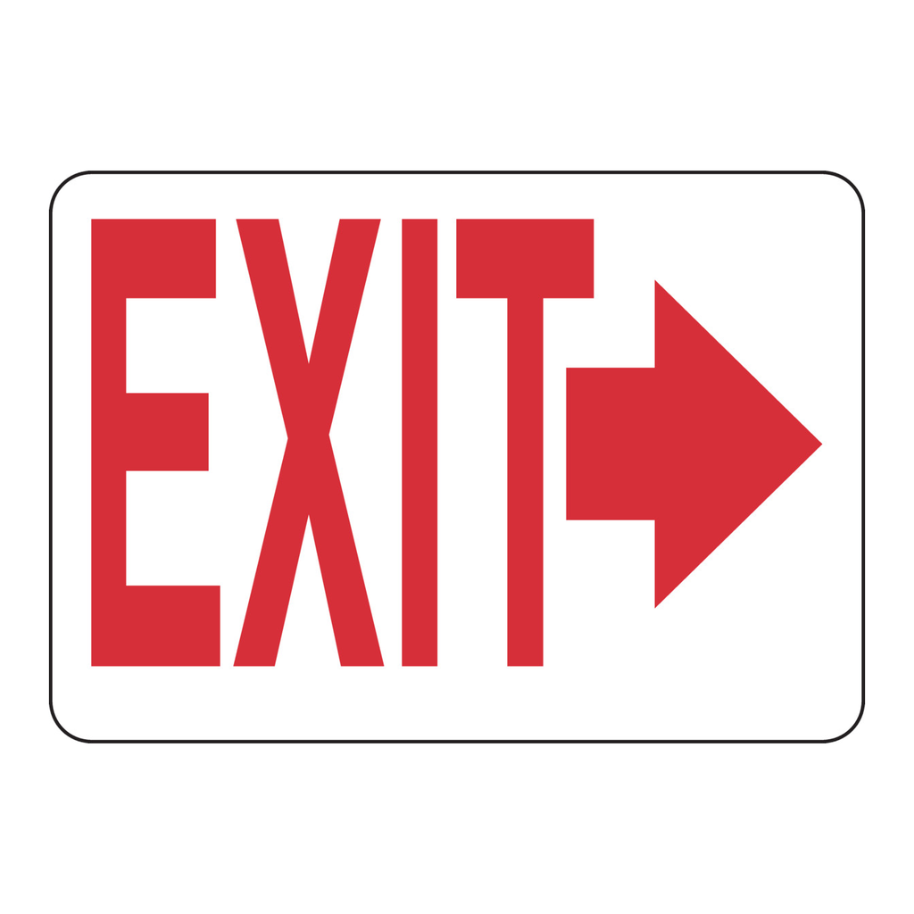 Brady Exit Sign