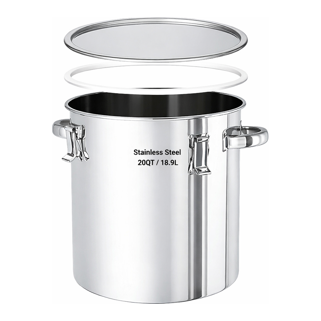 AS ONE Stainless Steel Storage Container (PTFE Packing), 스테인리스 저장 용기 (PTFE Packing)