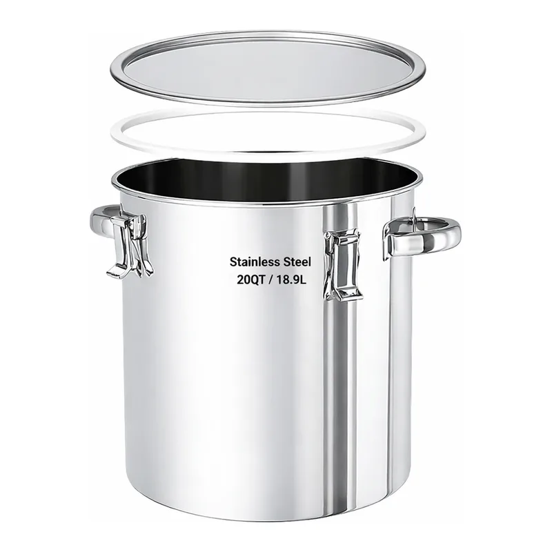 AS ONE Stainless Steel Storage Container (PTFE Packing), 스테인리스 저장 용기 (PTFE Packing)
