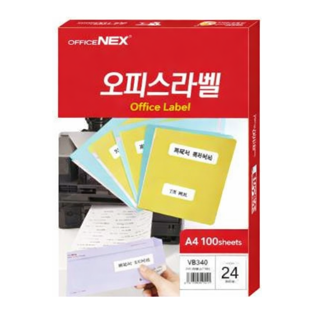 OFFICENEX 오피스라벨 24칸100매 V3340