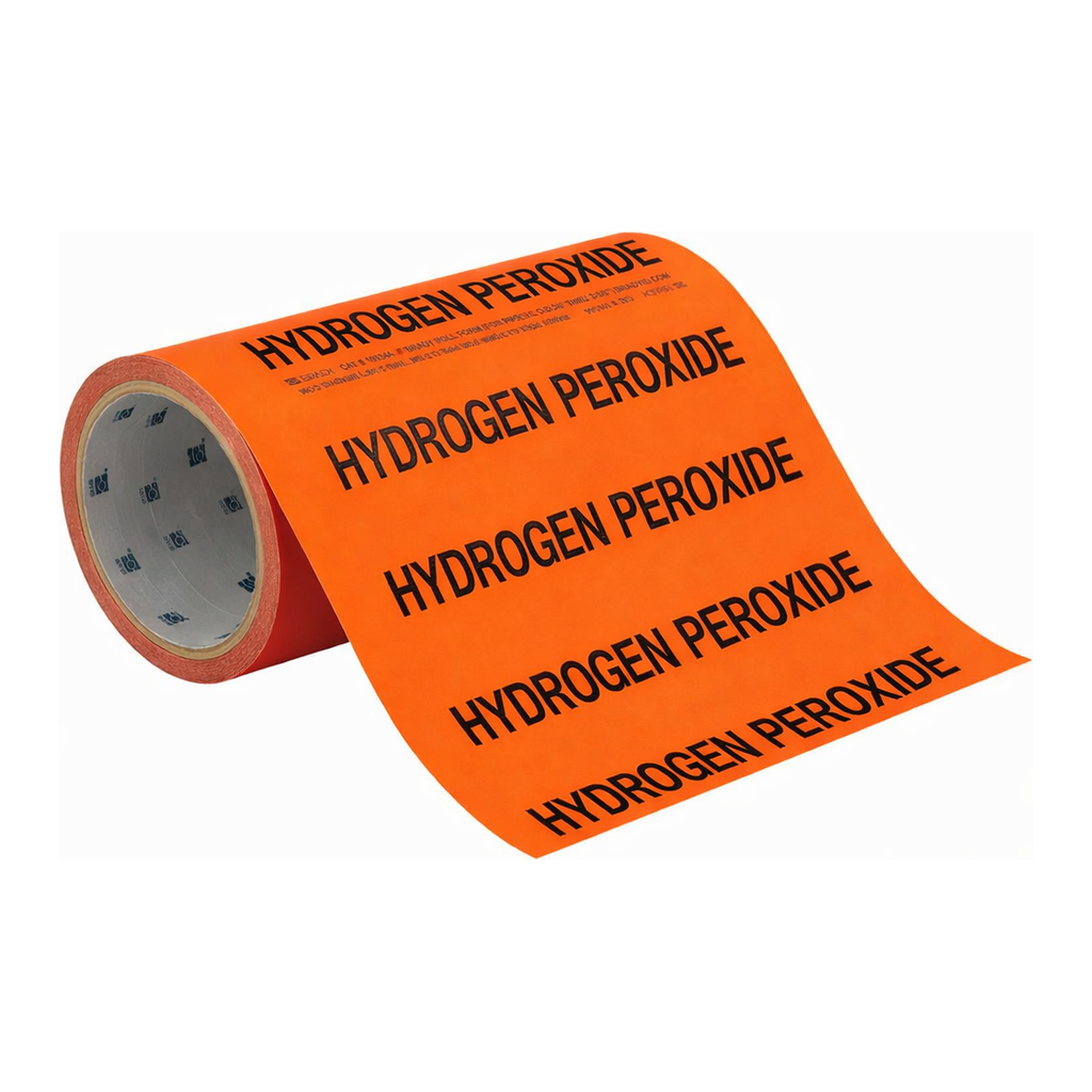 Brady HYDROGEN PEROXIDE Roll Form Pipe Marker