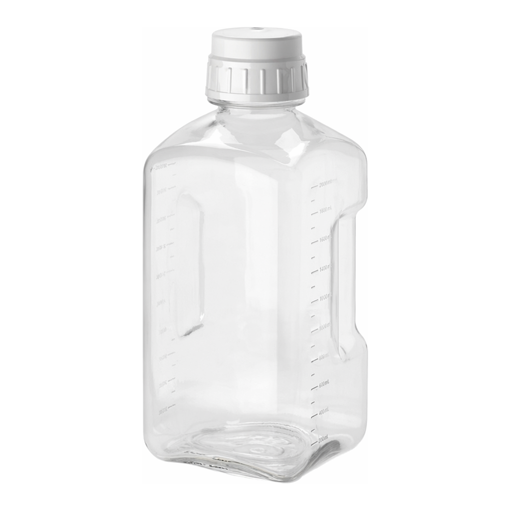 Thermo Fisher Scientific Nalgene Square PETG Platinum Certified Clean Media Bottle