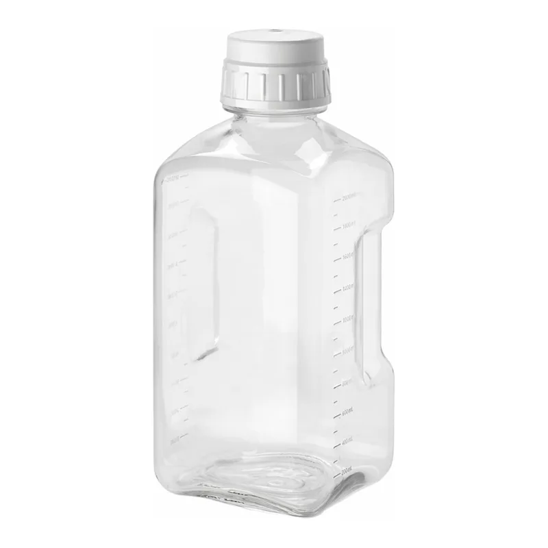 Thermo Fisher Scientific Nalgene Square PETG Platinum Certified Clean Media Bottle