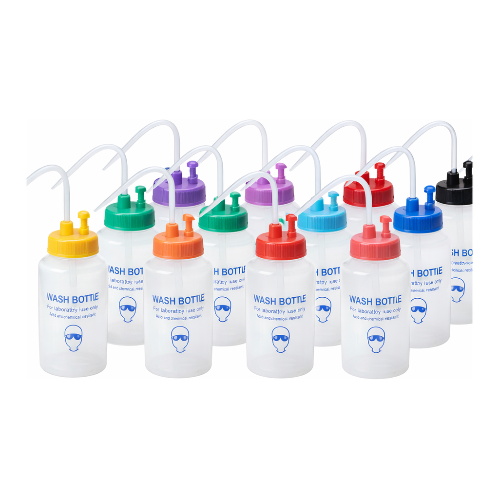 AS ONE Color Washing Bottle Wide-Mouth PE, B형 컬러세척병(광구)