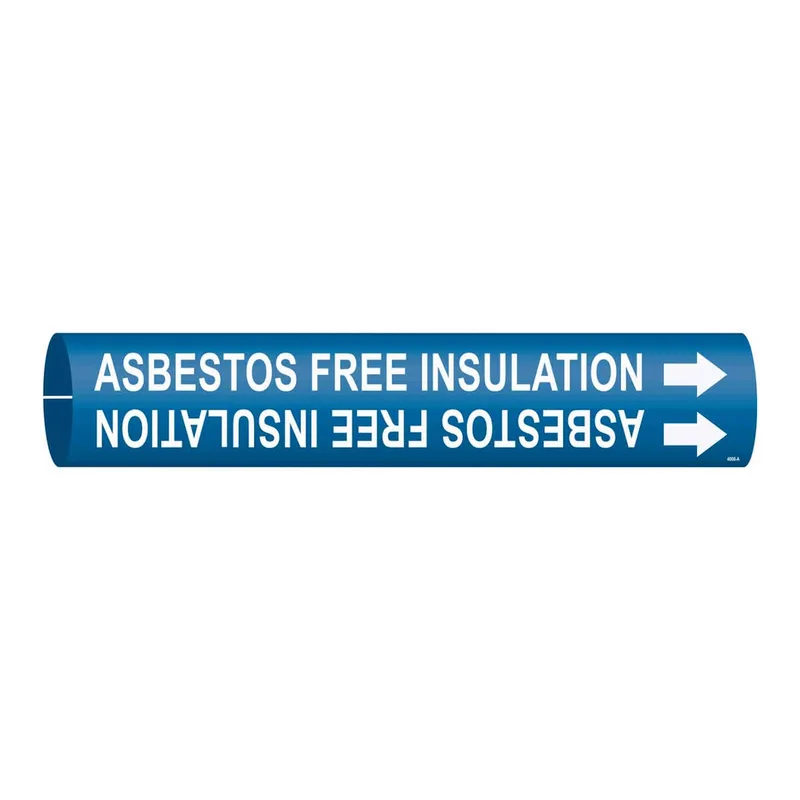 Brady ASBESTOS FREE INSULATION Snap-On Pipe Marker
