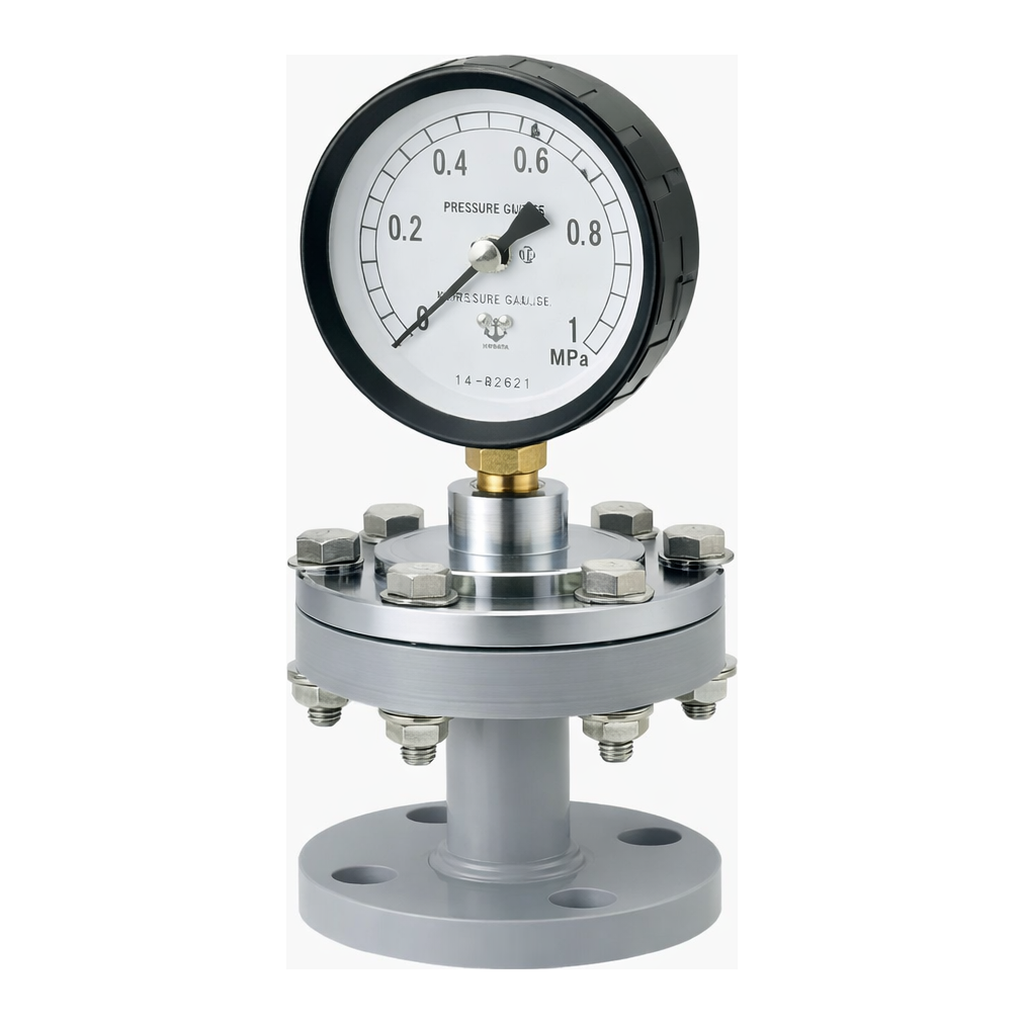 AS ONE Diaphragm Pressure Gauge(Flange Type·Screw Type), 다이어프램식 압력계(플랜지타입·스크루타입)
