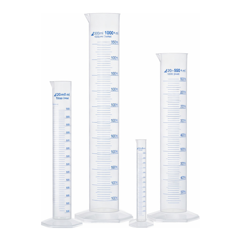 Merck Azlon Hexagonal Base PMP Cylinders with Printed Graduations