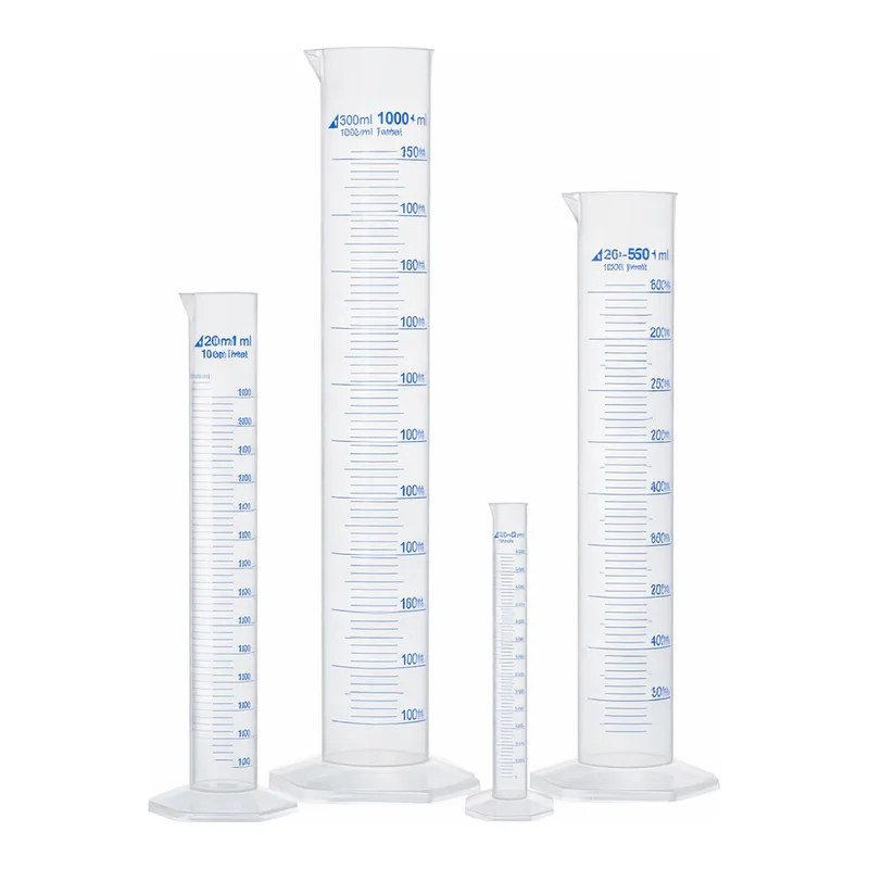 Merck Azlon Hexagonal Base PMP Cylinders with Printed Graduations