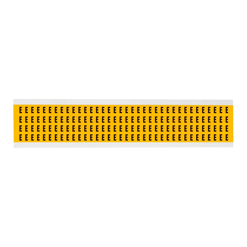 Brady 0.25" Character Height Black on Yellow Outdoor Numbers and Letters