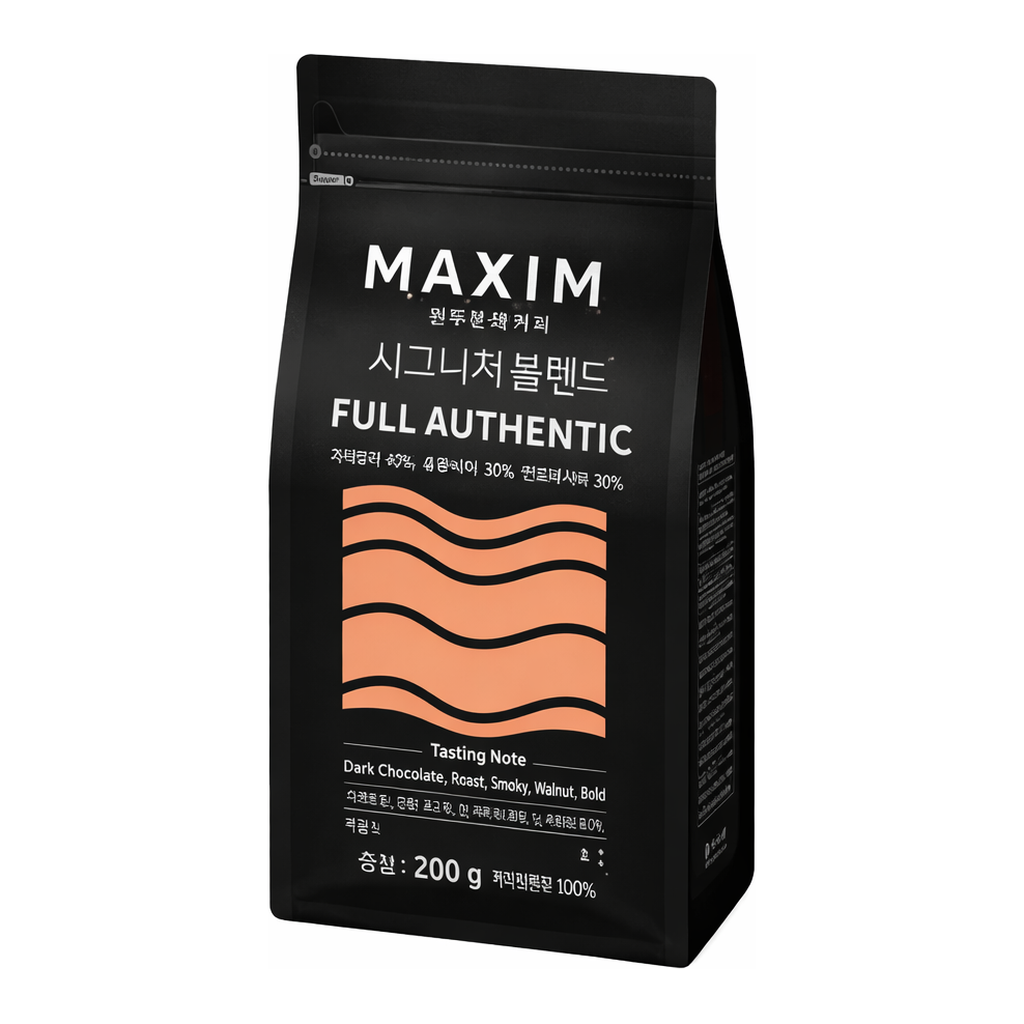 OFFICENEX 맥심 시그니처 블렌드 풀 어센틱 (분쇄/200g)