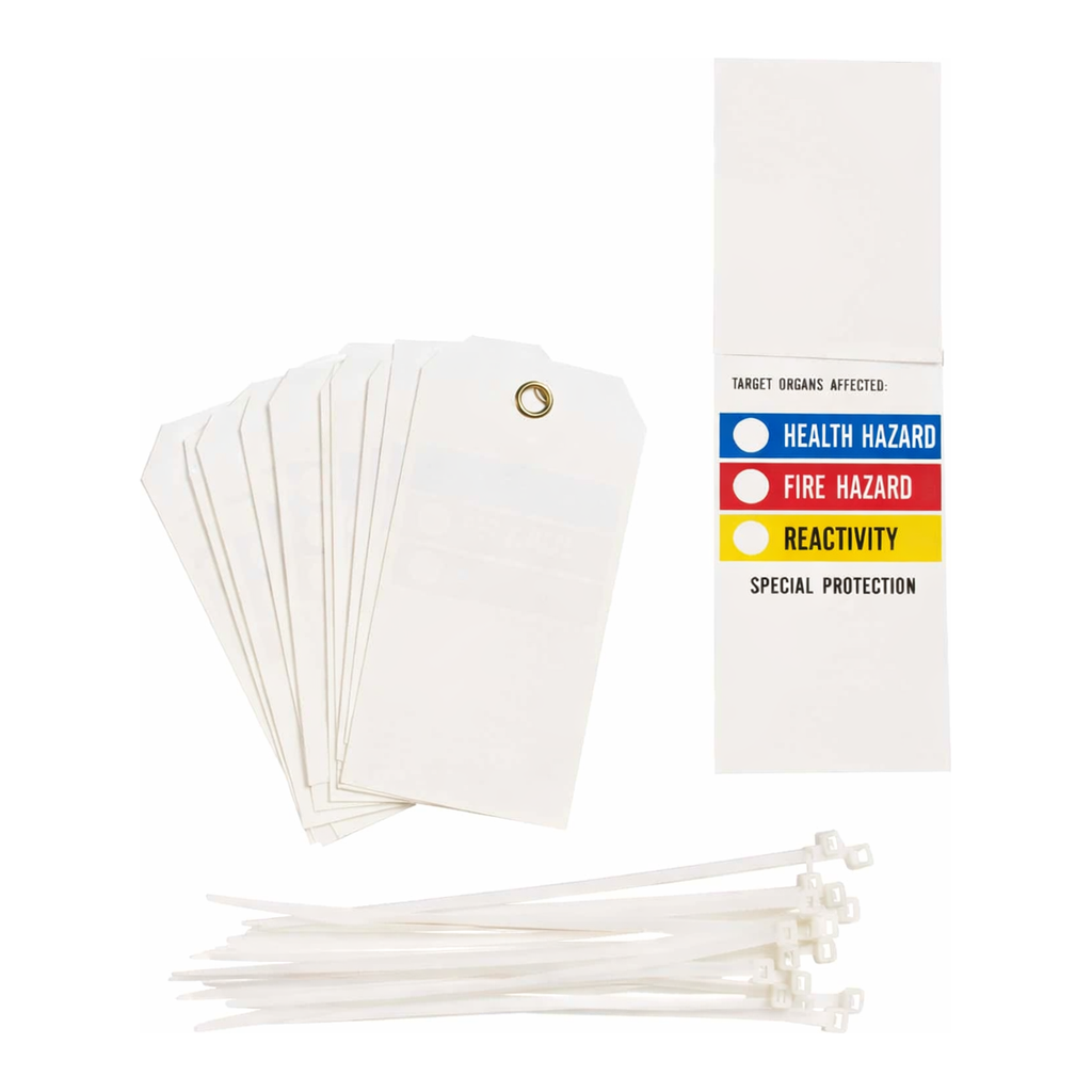 Brady Tag: TARGET ORGANS AFFECTED HEALTH HAZARD: FIRE HAZARD: REACTIVITY: SPECIAL PROTECTION…